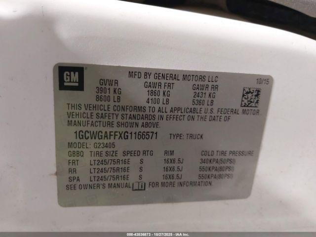 Chevrolet Express Work Van Image 16