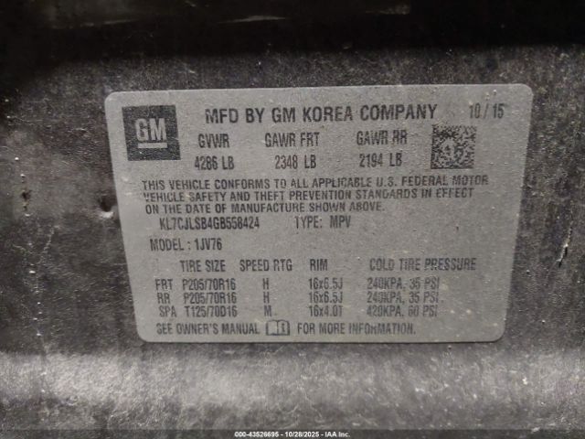 Chevrolet Trax Lt Image 8