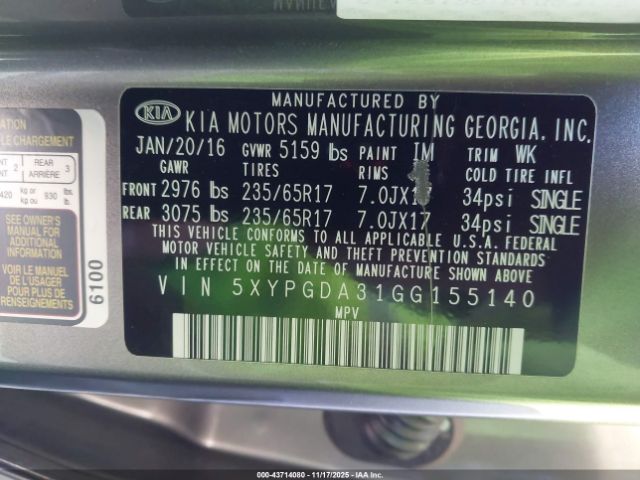 Kia Sorento 2.4l Lx Image 11