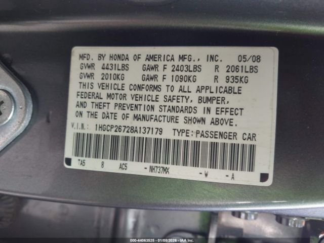 Honda Accord 2.4 Ex Image 10