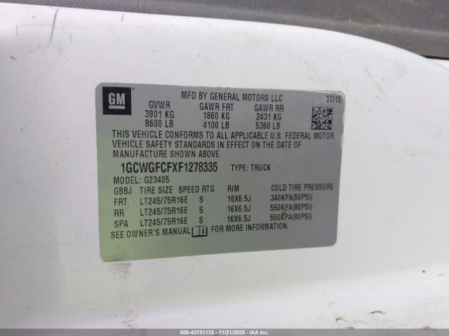 Chevrolet Express Work Van Image 13